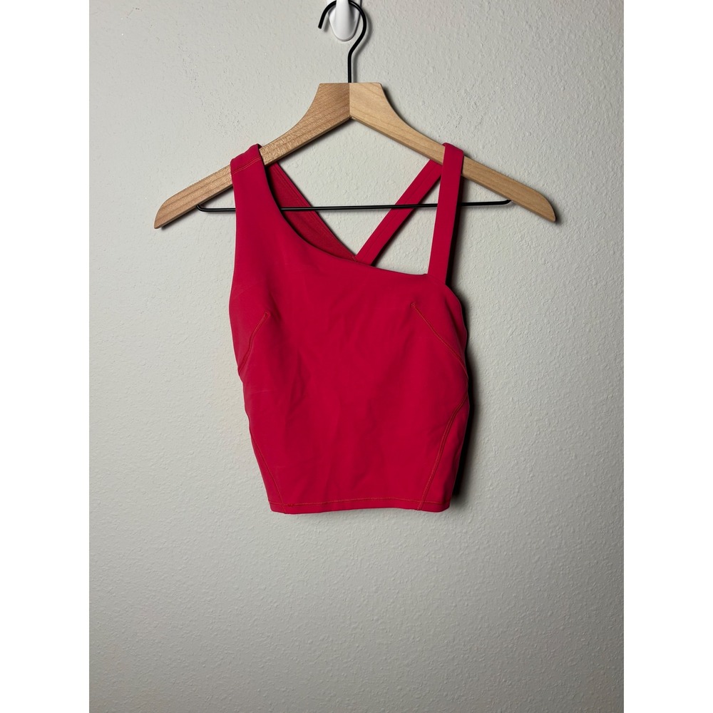Lululemon Everlux Asymmetrical Tennis Tank Top Pink W1EI5S Size 4